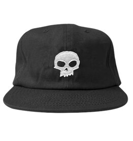 Zero Skateboards Zero Hat Single Skull Aplique Strapback (Black)