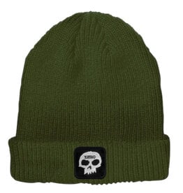 Zero Skateboards Zero Beanie Single Skull Patch Cuff (Olive)