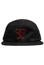 Thrasher Thrasher Hat Gonz 5 Panel Strapback (Black/Red)