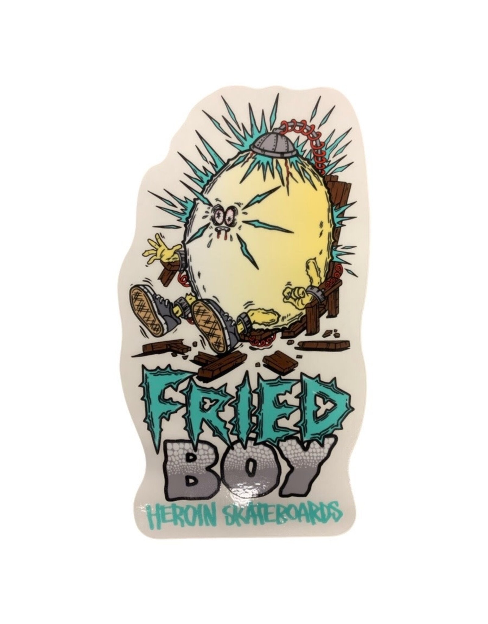 Heroin Heroin Sticker Fried Boy