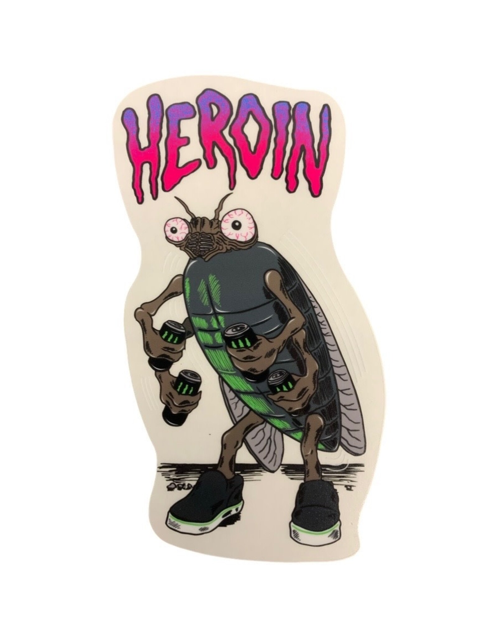 Heroin Heroin Sticker Monster Fly