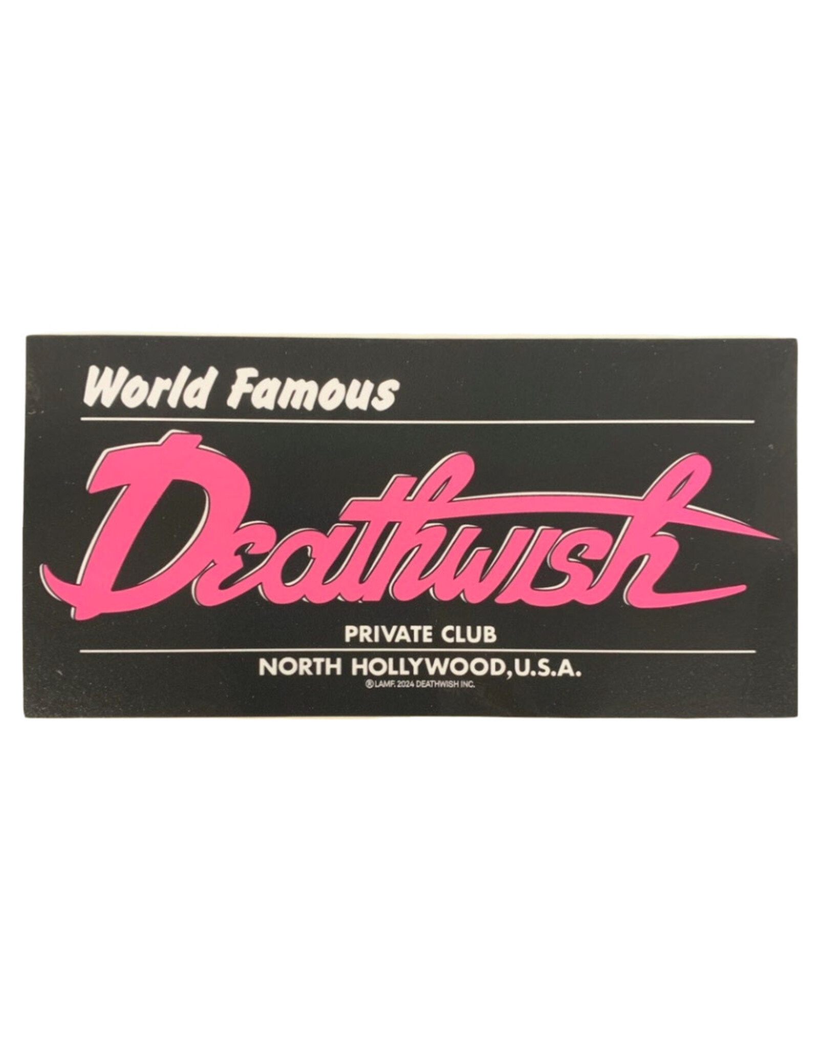 Deathwish Deathwish Sticker Private Club (World Famous)