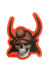 Deathwish Deathwish Sticker Samurai Skull (Warning)