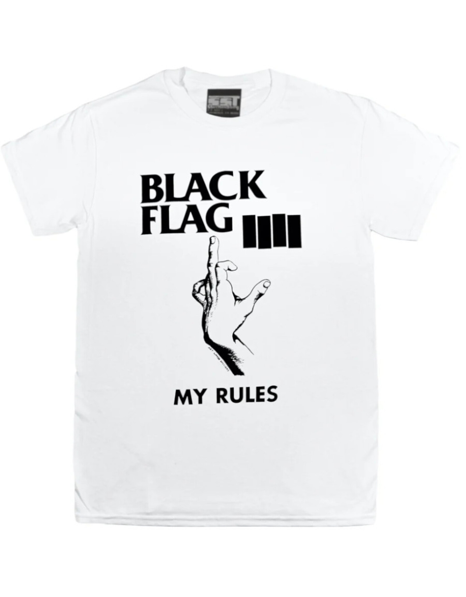 Star 500 Concert Series On Hollywood Tee Black Flag My Rules S/S (White)