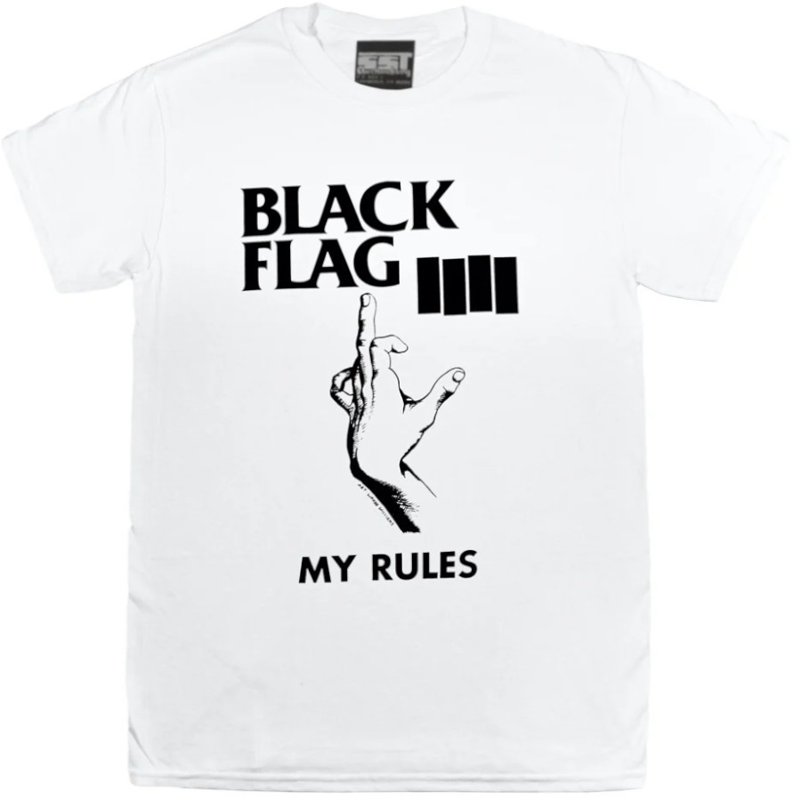 90s Black Flag MY RULES Tシャツ BLACK FLAG Tシャツ MY RULES | 45REVOLUTION