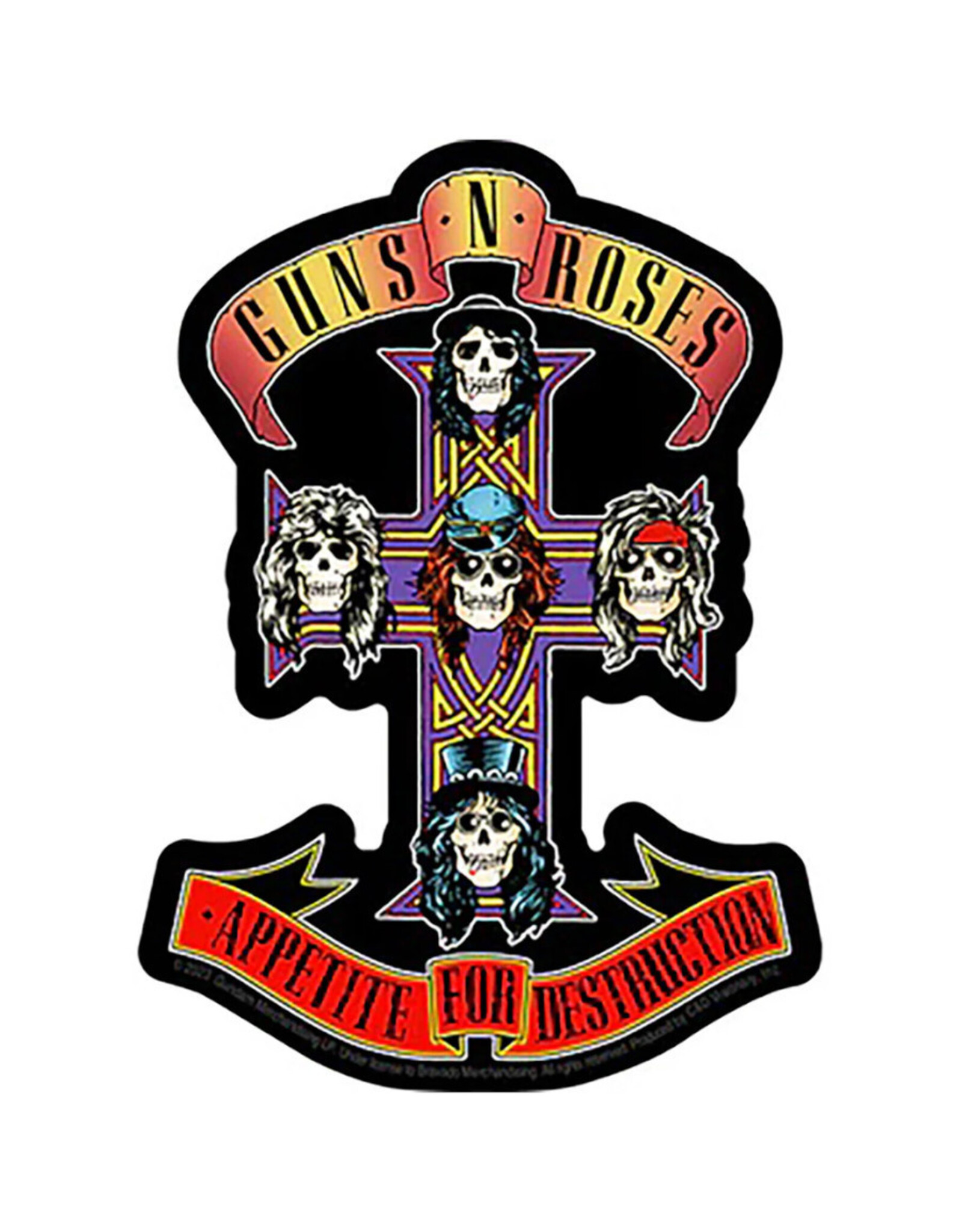 Star 500 Concert Series On Hollywood Sticker Guns N Roses Cross