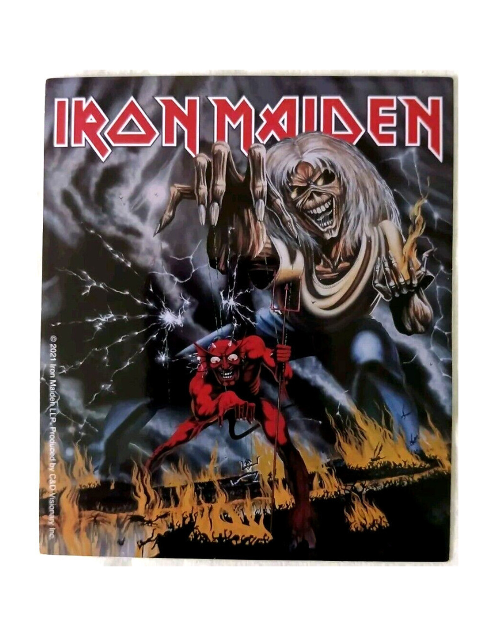 Star 500 Concert Series On Hollywood Sticker Iron Maiden Number Of The Beast