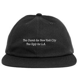 Chocolate Chocolate Hat Too Dumb 6 Panel Snapback (Black)