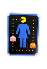 Girl Girl Sticker Pacman Game