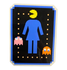 Girl Girl Sticker Pacman Game