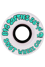 Snot Snot Wheels Team Big Softies White/Black Core (58mm/78a)