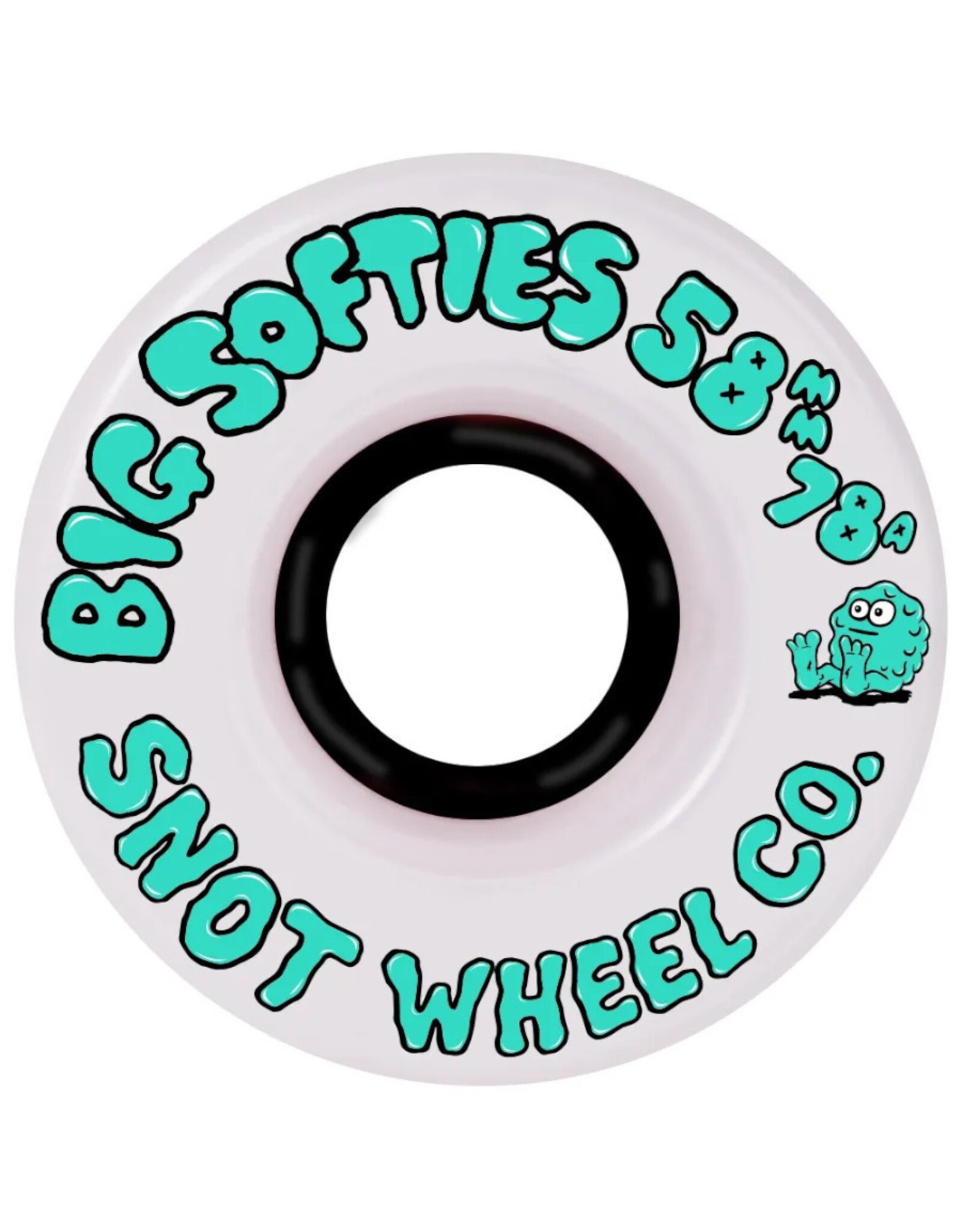 Snot Snot Wheels Team Big Softies White/Black Core (58mm/78a)