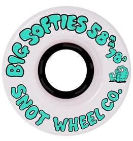 Snot Snot Wheels Team Big Softies White/Black Core (58mm/78a)