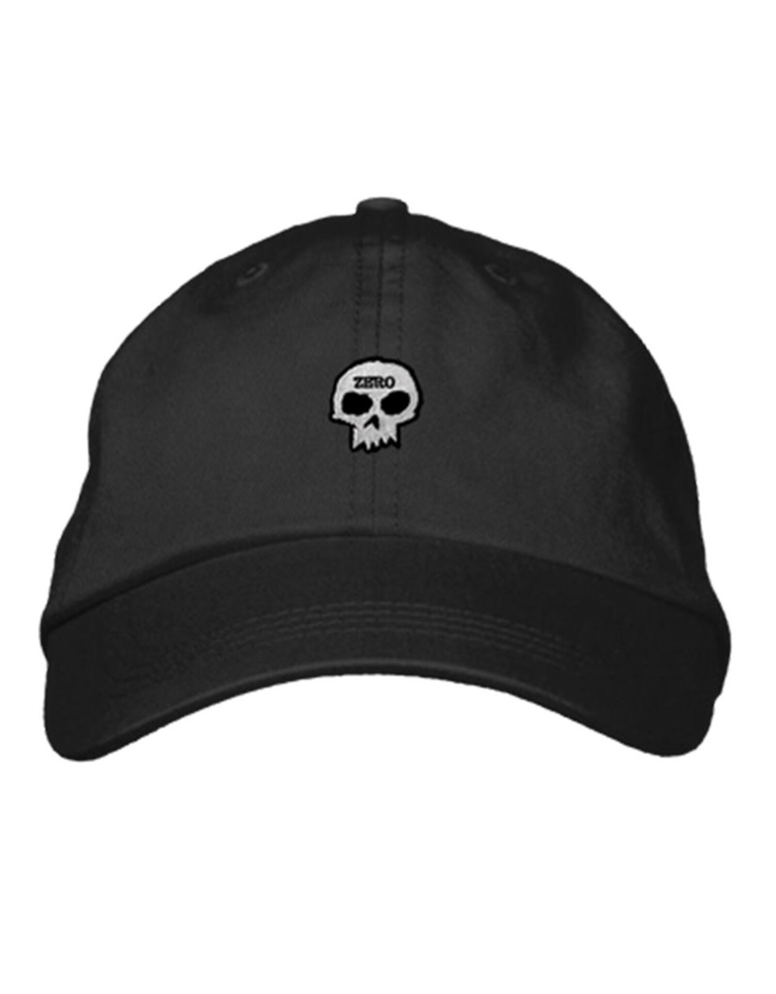 Zero Skateboards Zero Hat Single Skull Dad Strapback (Black)