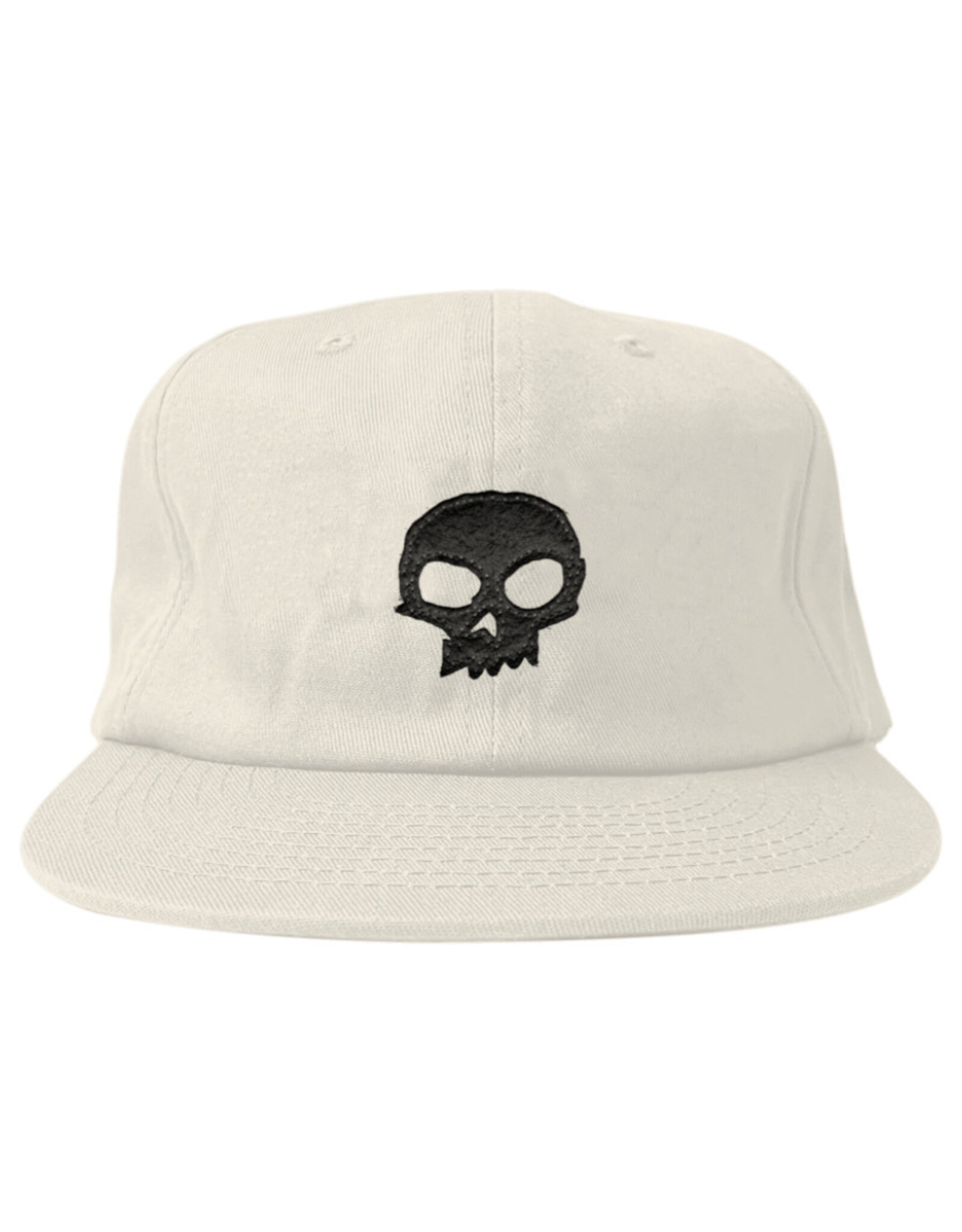 Zero Skateboards Zero Hat Skull Applique Snapback (Off White)