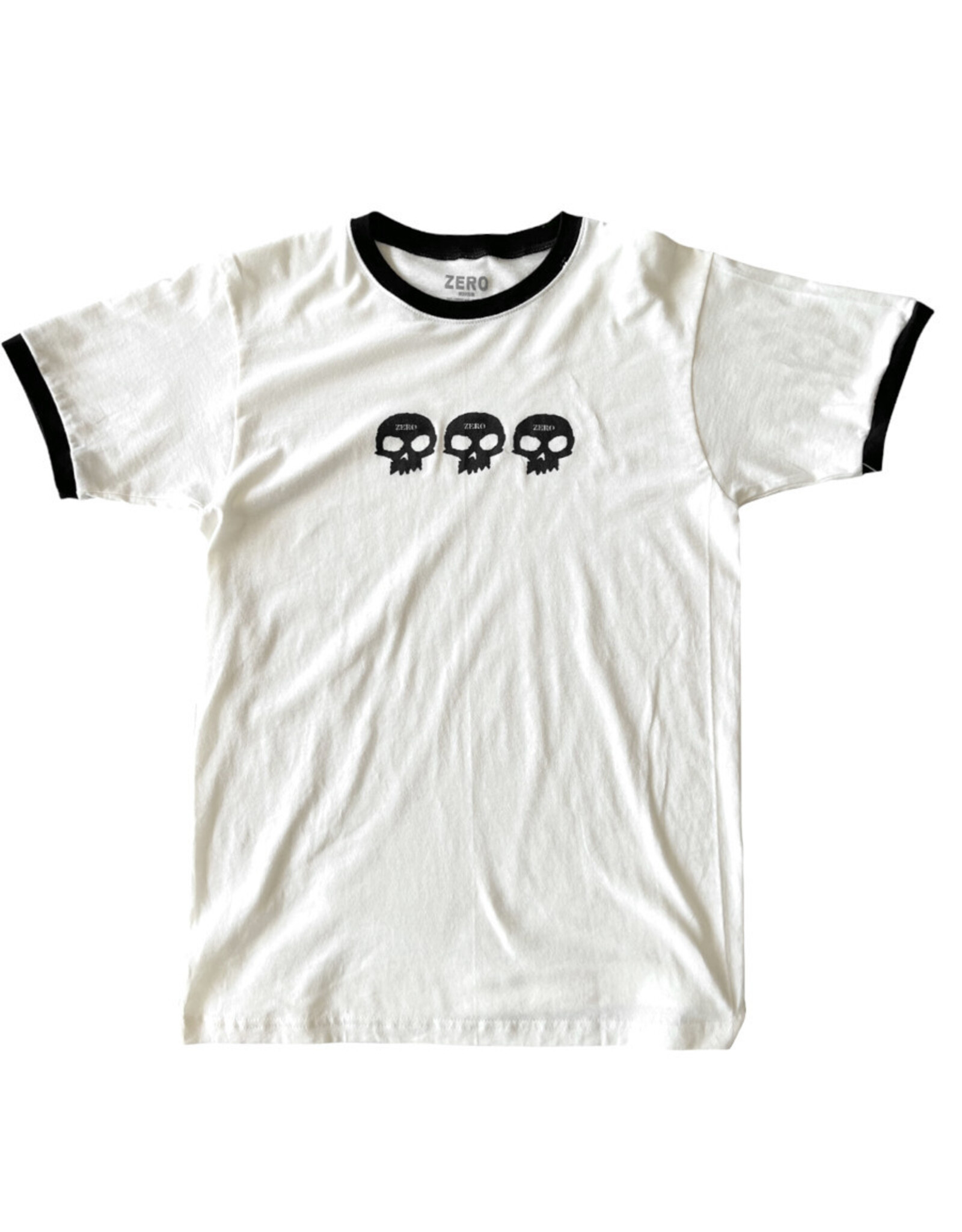 Zero Skateboards Zero Tee Ringer 3 Skull S/S (Natural)