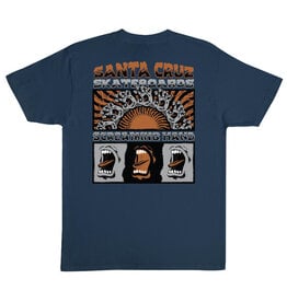 Santa Cruz Santa Cruz Tee Screaming Connect Heavyweight S/S (Blue Dusk)