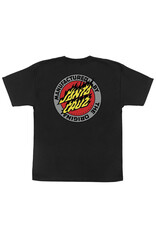 Santa Cruz Santa Cruz Tee Youth Flamed MFG Dot Midweight S/S (Black)