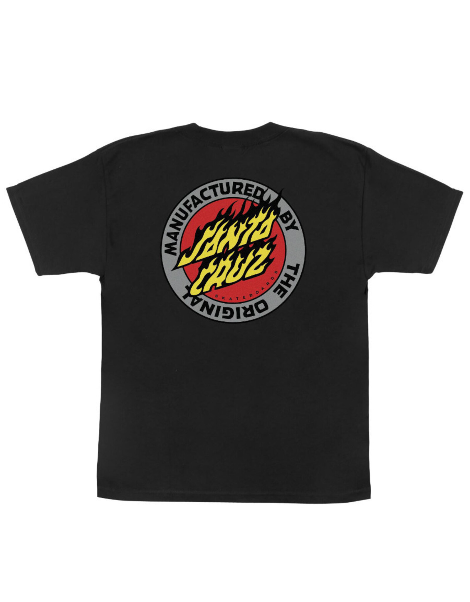 Santa Cruz Santa Cruz Tee Youth Flamed MFG Dot Midweight S/S (Black)