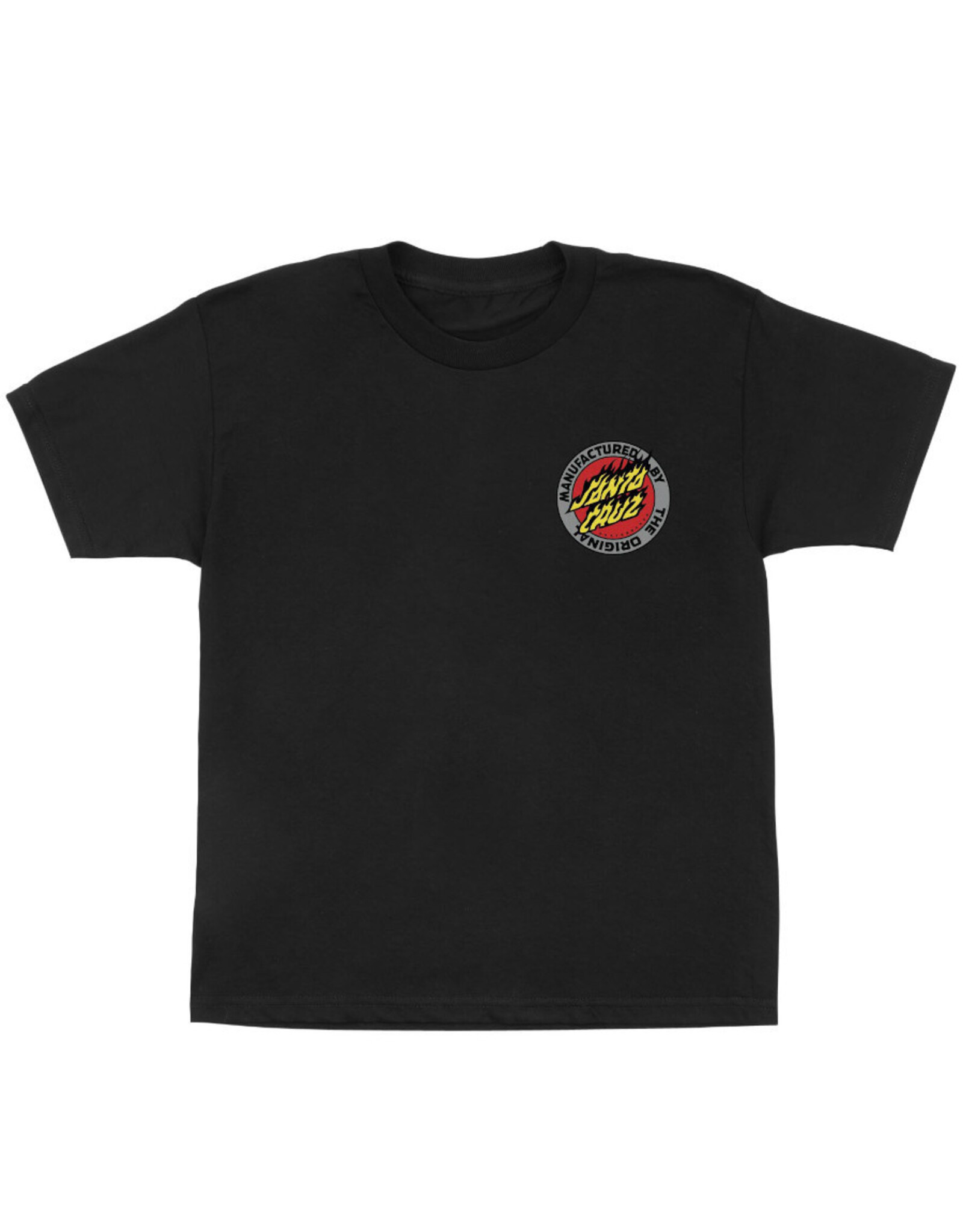 Santa Cruz Santa Cruz Tee Youth Flamed MFG Dot Midweight S/S (Black)