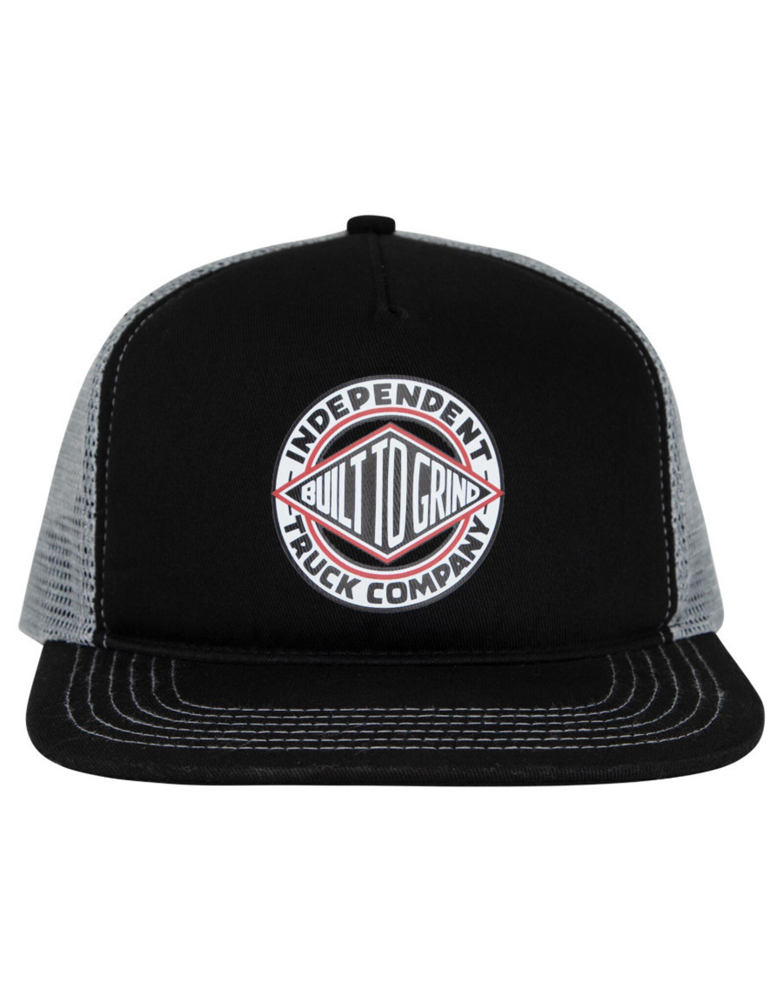 Independent Independent Hat BTG Summit Printed Mesh Trucker Unstructured Snapback (Black/Grey Contrast)