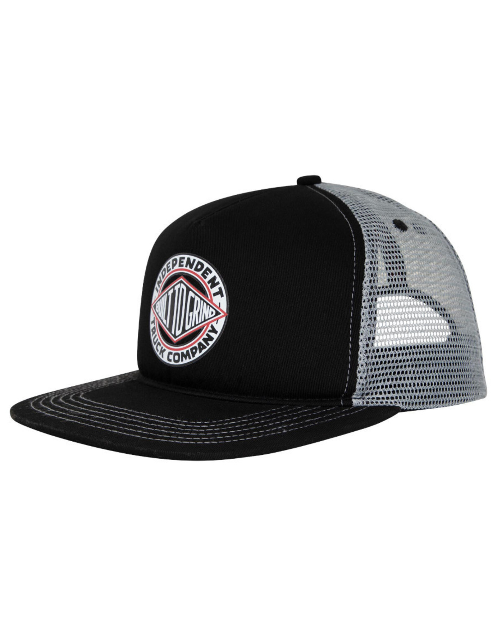 Independent Independent Hat BTG Summit Printed Mesh Trucker Unstructured Snapback (Black/Grey Contrast)
