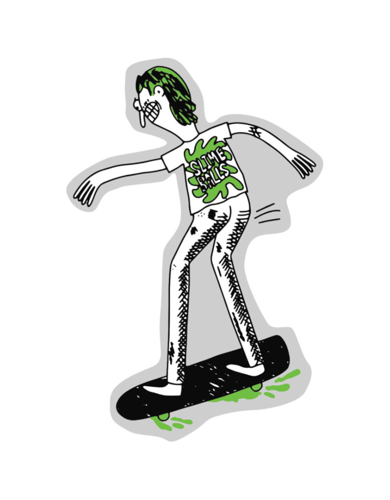 Slime Balls Slime Balls Sticker Jay Howell Slime Misfit Black/Green (2.25" X 3.5")