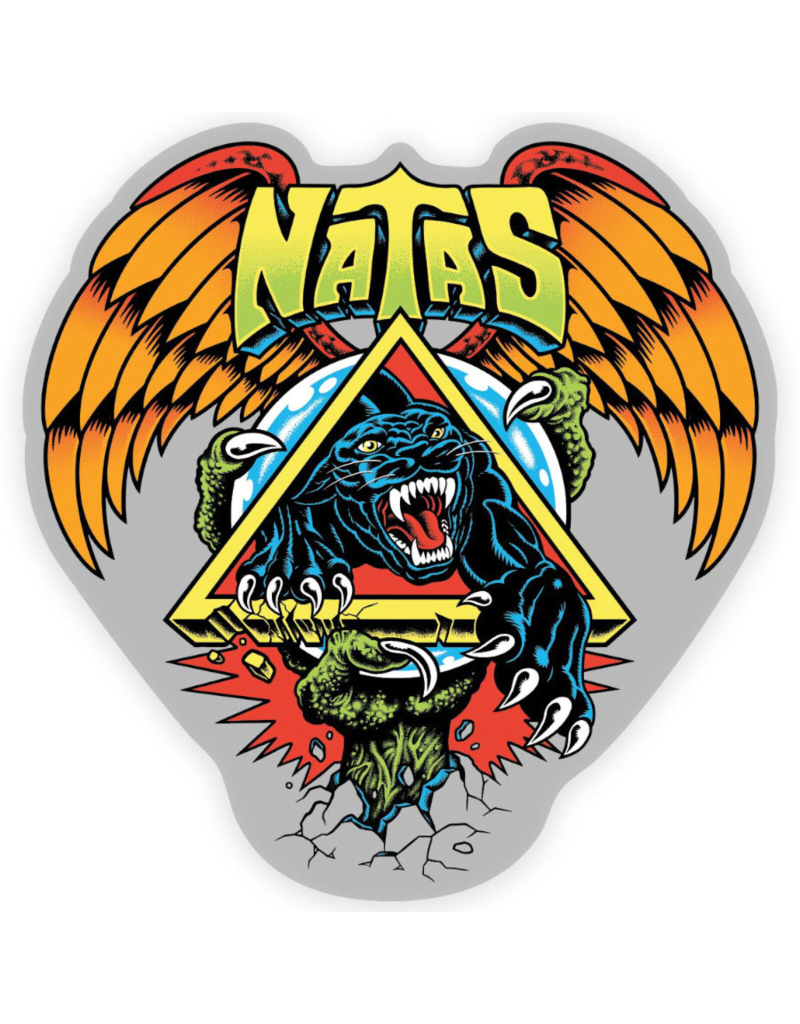 Santa Cruz Santa Cruz Sticker Natas Kaupas SC Panther (4.5" X 4.25 Inch)