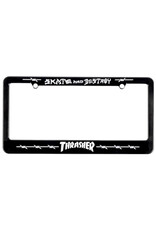 Thrasher Thrasher License Plate Barbed Wire