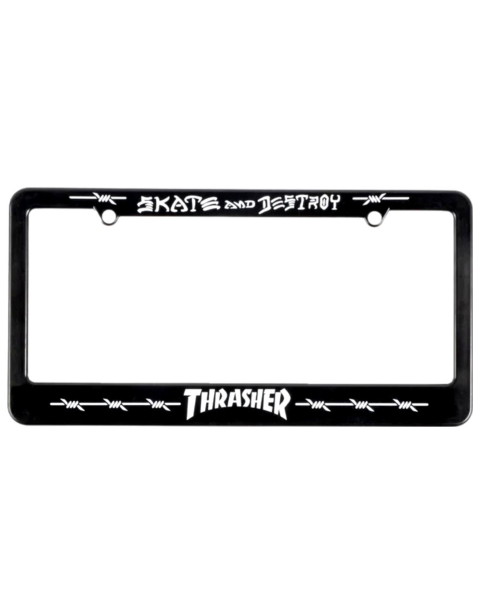 Thrasher Thrasher License Plate Barbed Wire