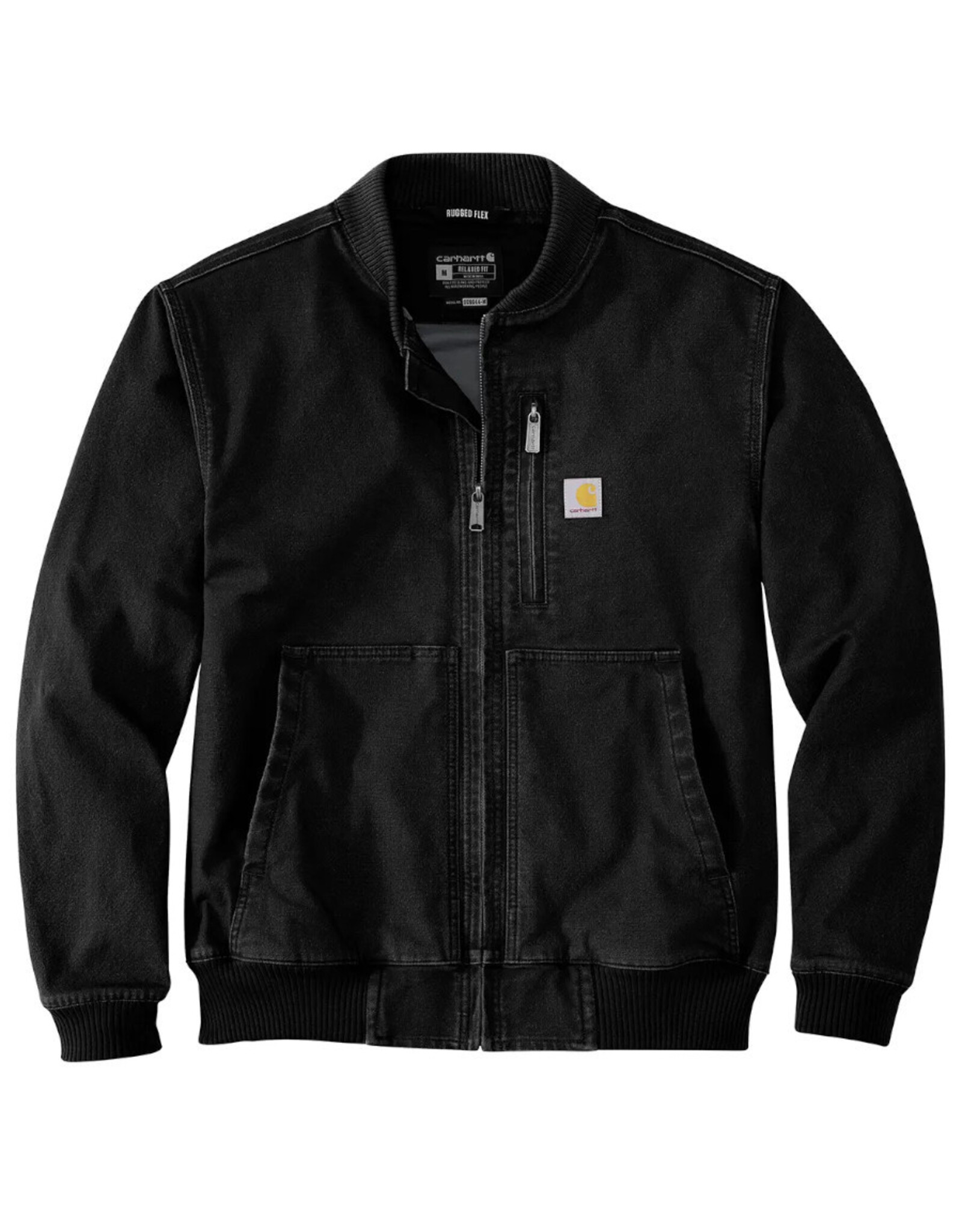 Carhartt Carhartt Jacket Rugged Flex Duck Relaxed Fit Bomber (Black)