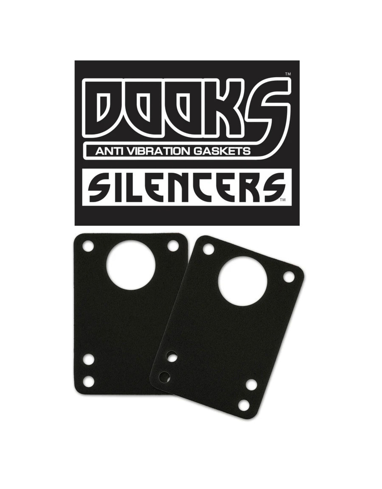 Shorty's Shortys Gaskets Dooks Silencer Anti Vibration Black (Sold In Pair)