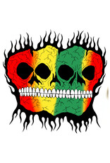 Baker Baker Sticker FA 25 Rasta Skulls