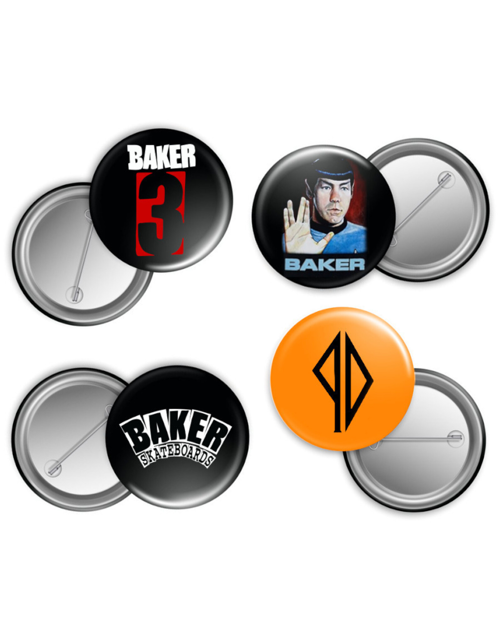 Baker Baker Button Baker 3 (4-Pack)