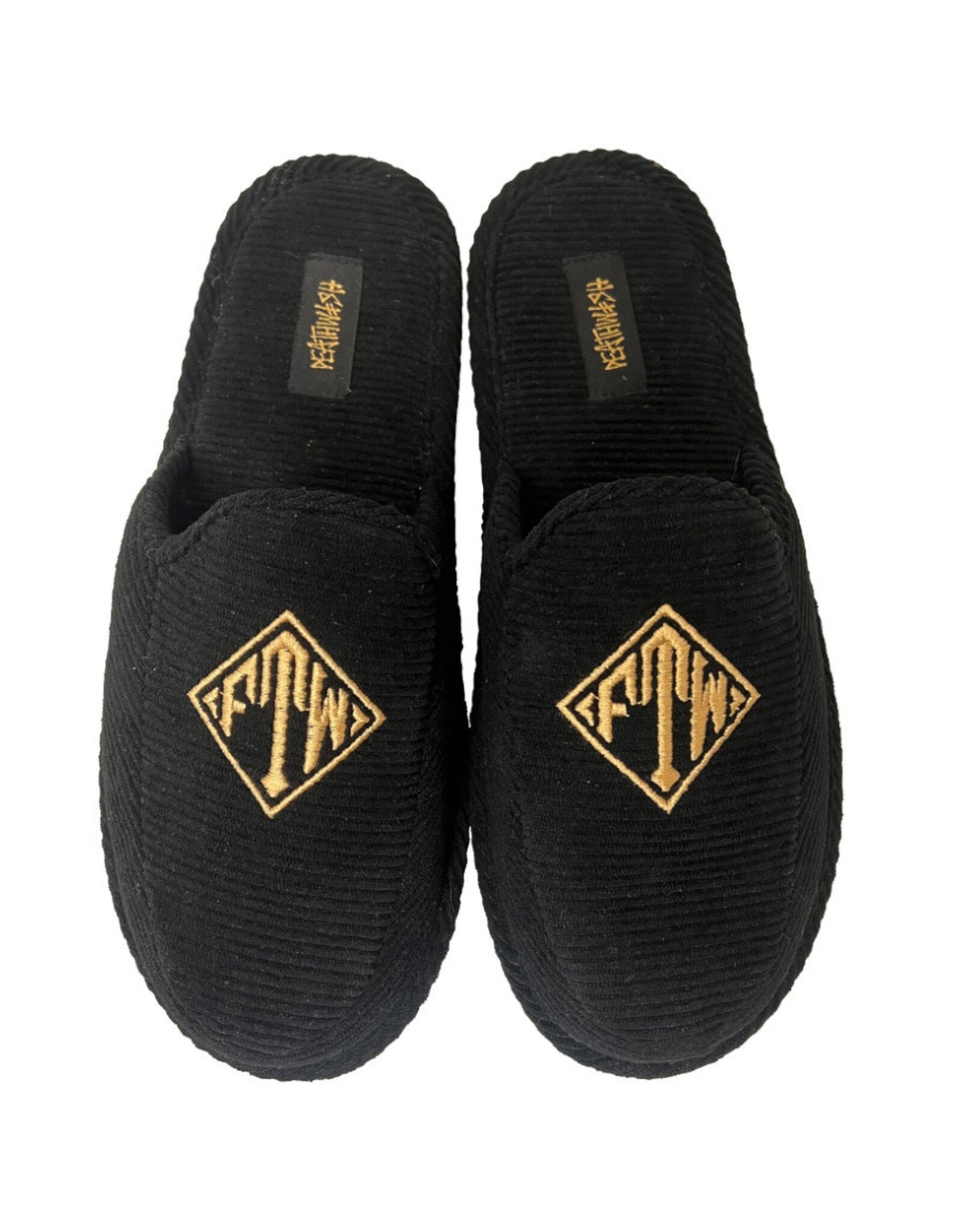 Deathwish Deathwish Slippers FTW Corduroy House (Black)