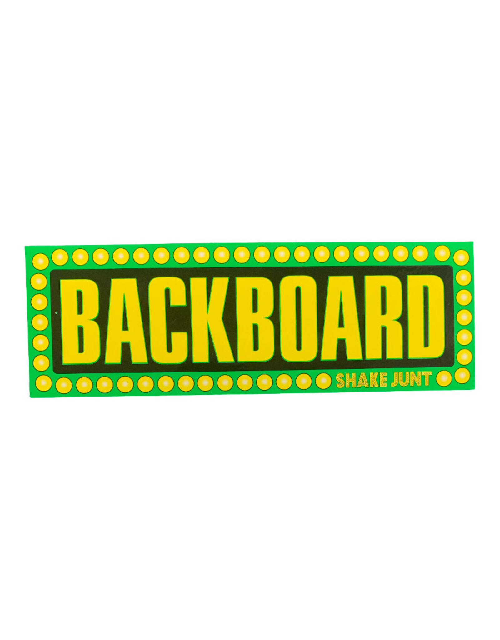 Shake Junt Shake Junt Sticker Slogans Back Board