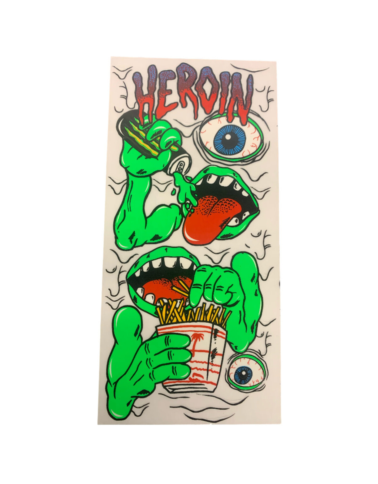 Heroin Heroin Sticker Mutate Or Die Fries