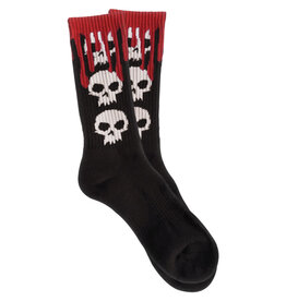 Zero Skateboards Zero Socks 3 Skull Blood Crew (Black)