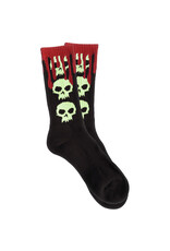 Zero Skateboards Zero Socks 3 Skull Crew (Black Glow)