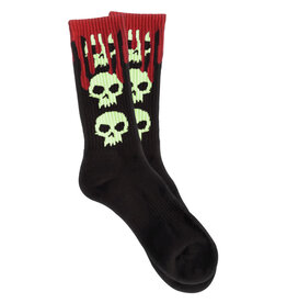 Zero Skateboards Zero Socks 3 Skull Crew (Black Glow)
