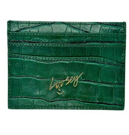 Loosey Loosey Wallet Croc Skin Card Holder (Green)