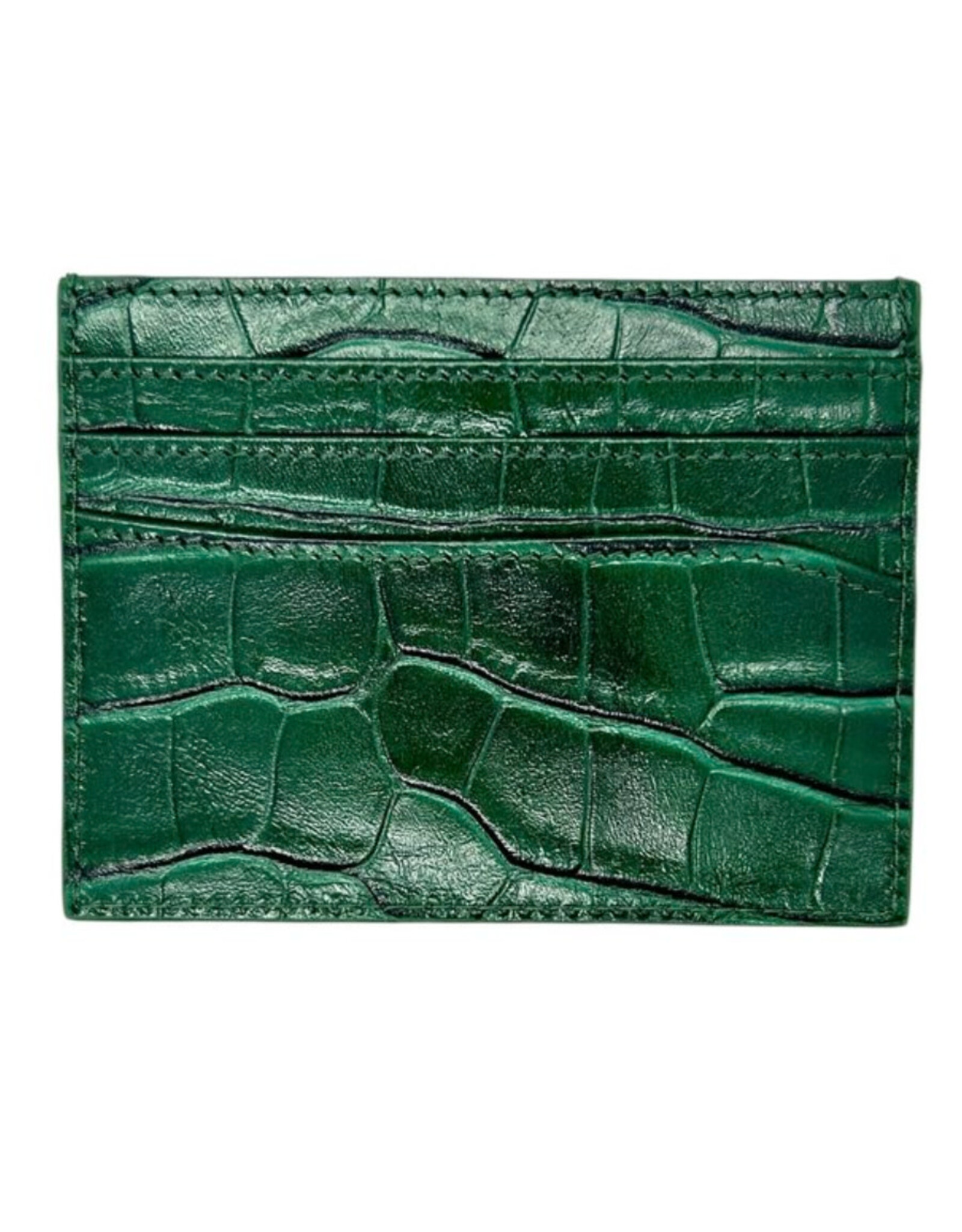 Loosey Loosey Wallet Croc Skin Card Holder (Green)