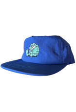 Snot Snot Hat Booger Logo 5 Panel Nylon Snapback (Blue)