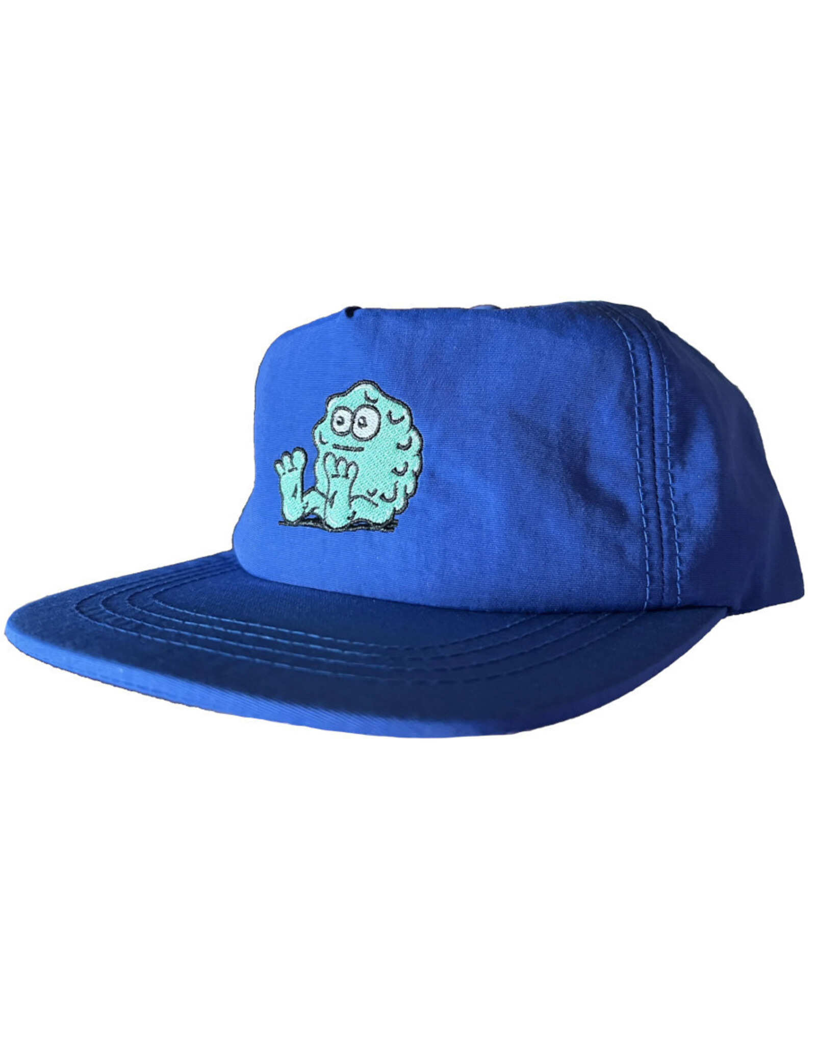 Snot Snot Hat Booger Logo 5 Panel Nylon Snapback (Blue)