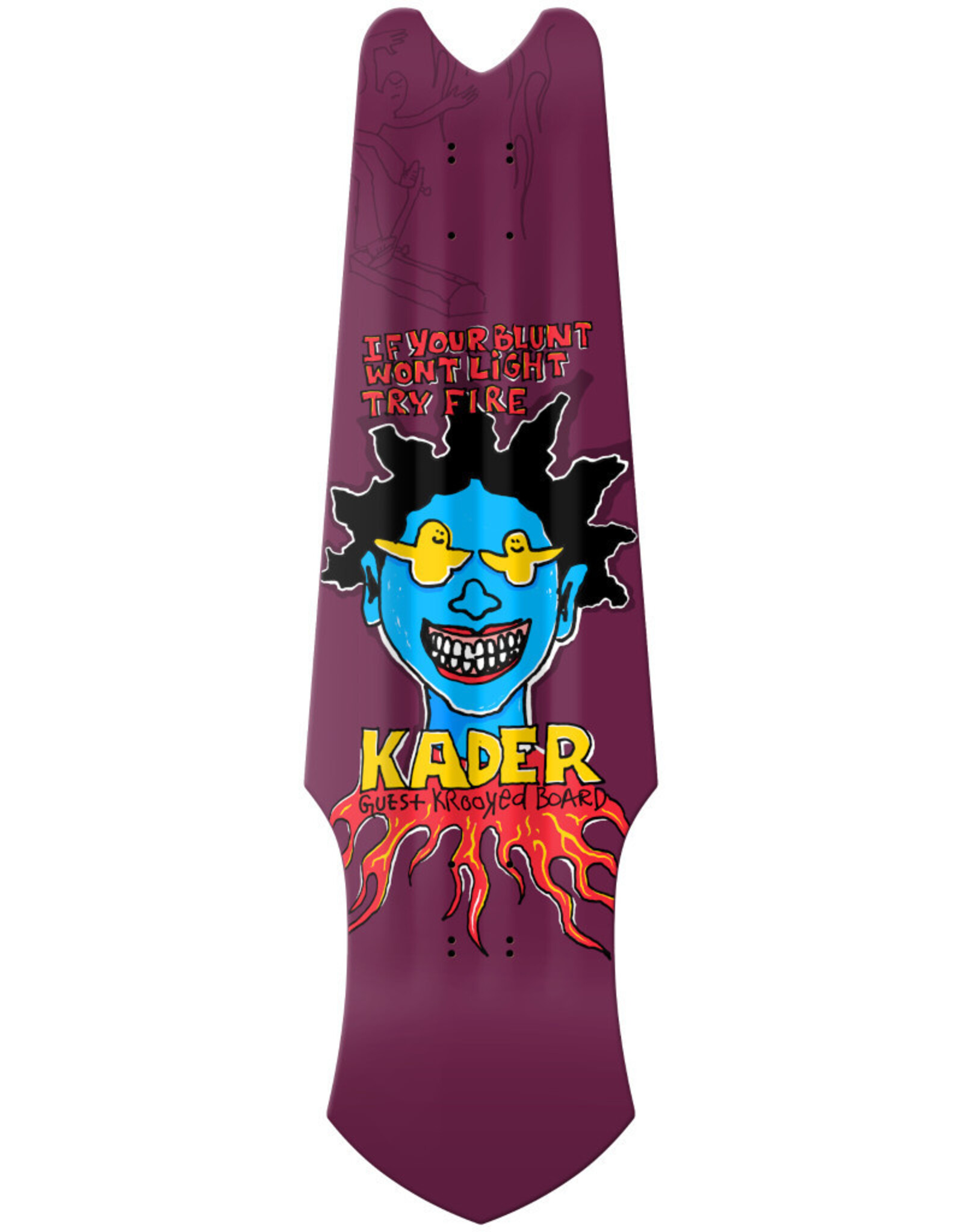 Krooked Krooked Deck Kader Sylla Guest Tri Plane (9.75)