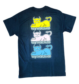 Toy Machine Tee Triple Cat S/S (Black)