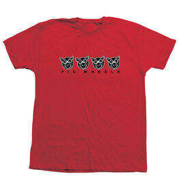 Pig Pig Tee Multi Pig S/S (Red)