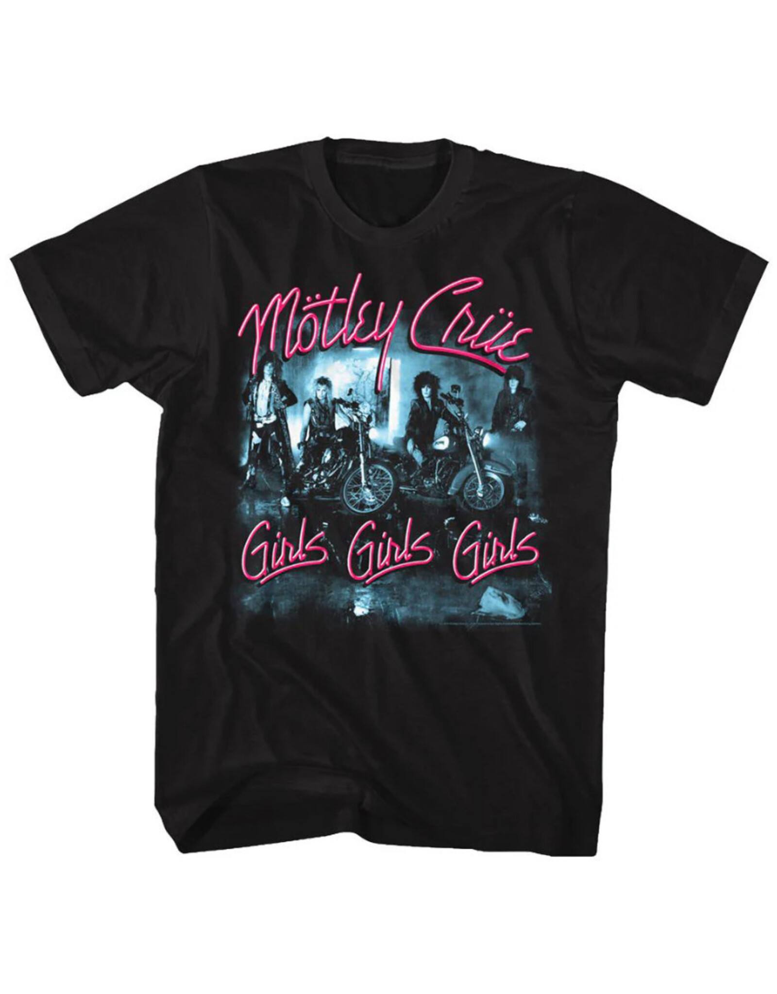 Star 500 Concert Series On Hollywood Tee Motley Crue Girl Girls Girls 3 S/S (Black)