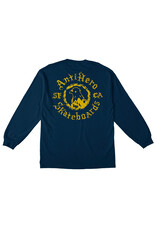 Anti Hero Anti Hero Tee Pigeon Motion Pocket L/S (Navy/Yellow)