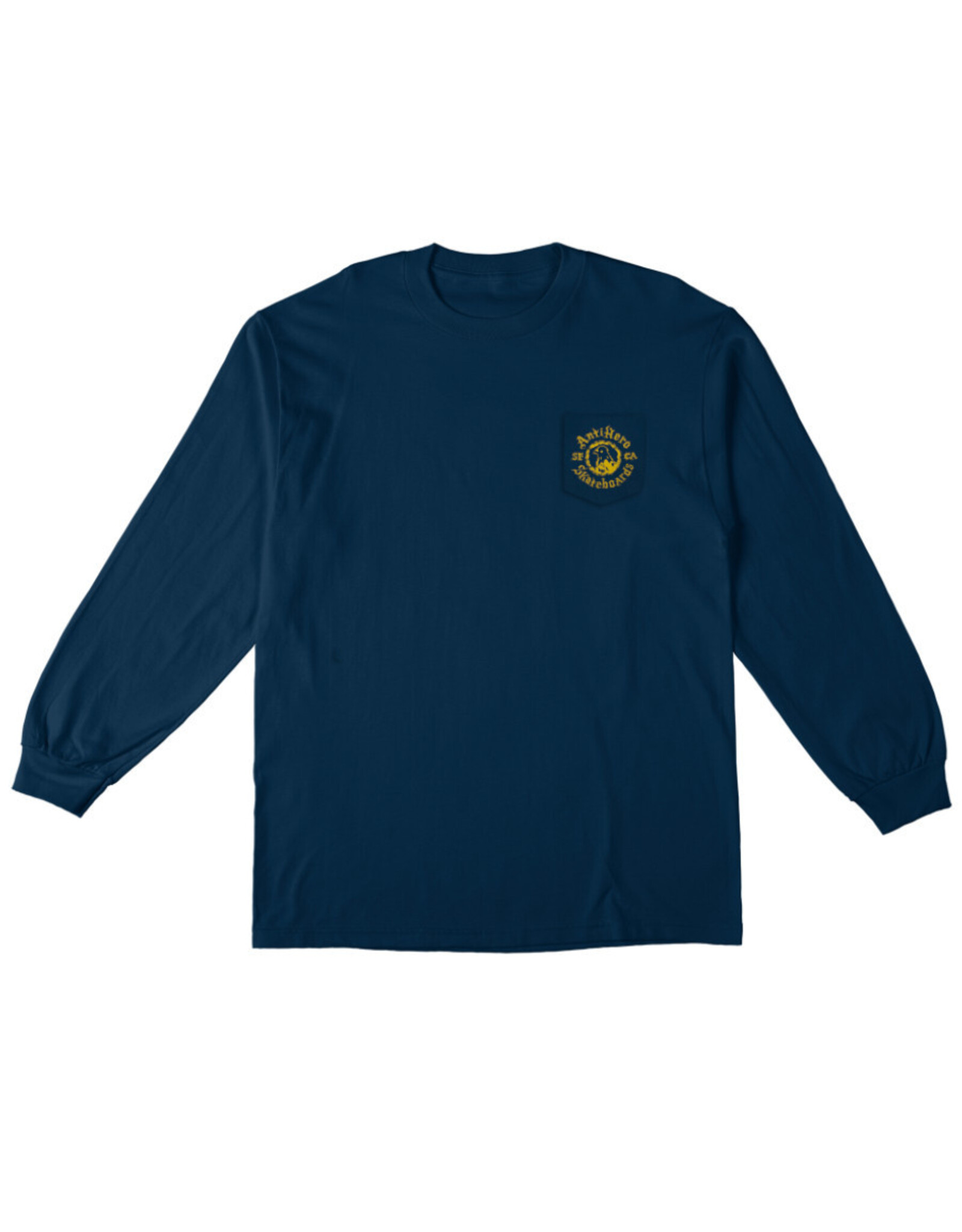 Anti Hero Anti Hero Tee Pigeon Motion Pocket L/S (Navy/Yellow)
